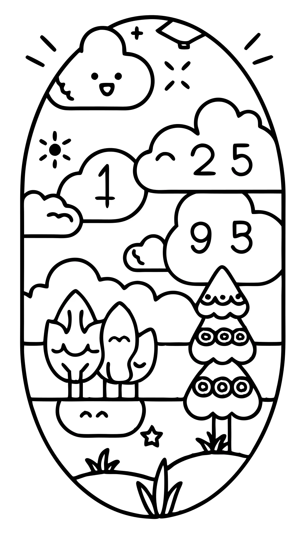 coloring page color by number